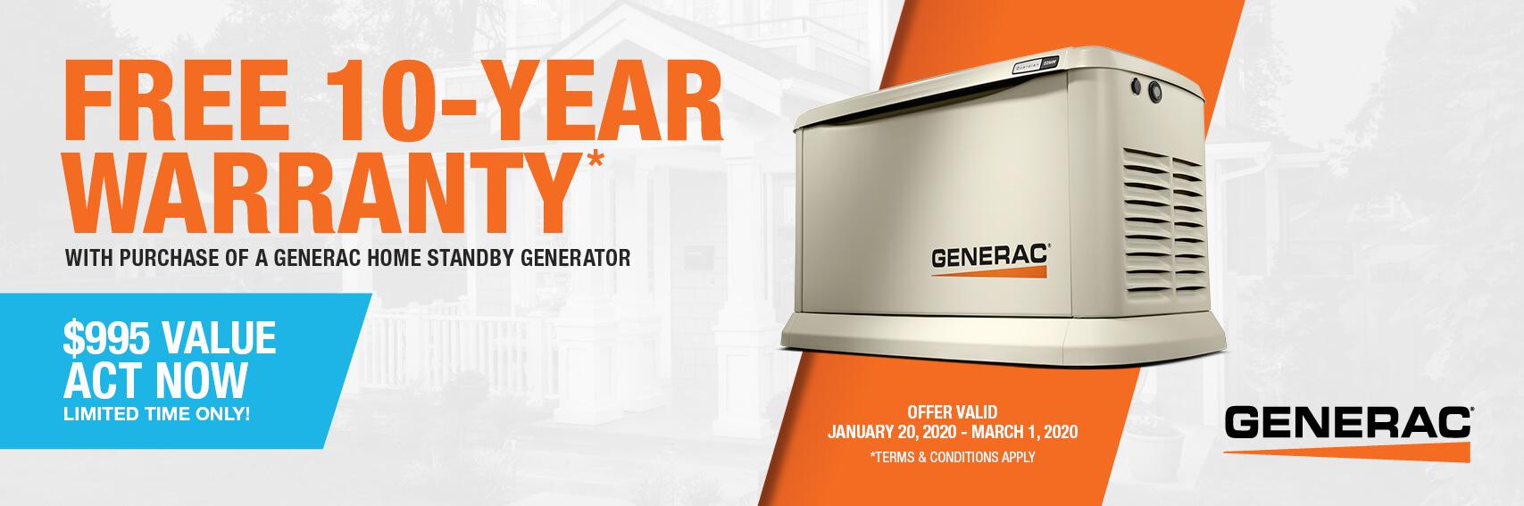 Homestandby Generator Deal | Warranty Offer | Generac Dealer | Memphis, TN